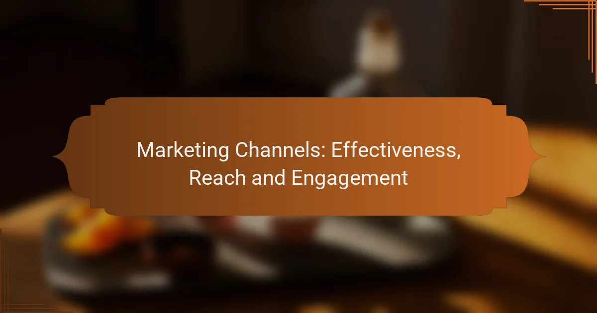 Marketing Channels: Effectiveness, Reach and Engagement