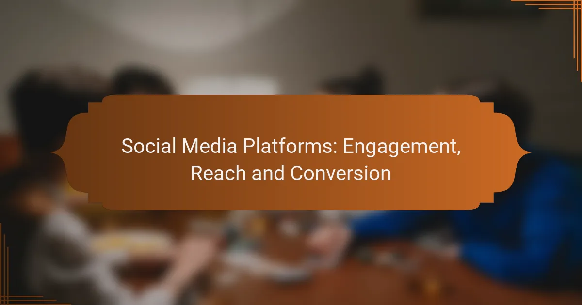 Social Media Platforms: Engagement, Reach and Conversion