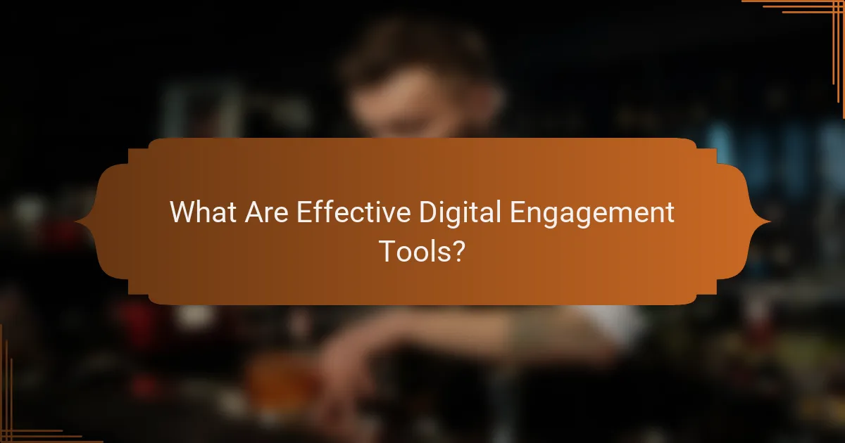 What Are Effective Digital Engagement Tools?