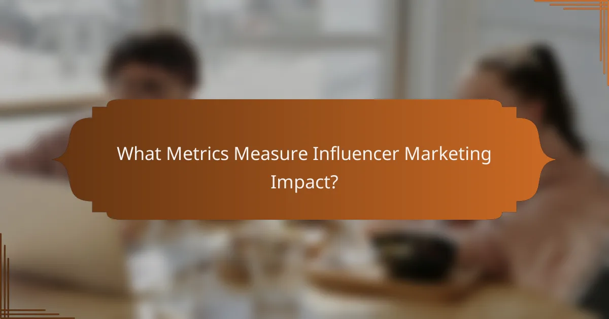 What Metrics Measure Influencer Marketing Impact?